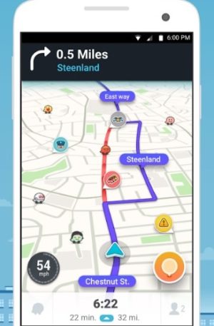 Waze app Android screen shot