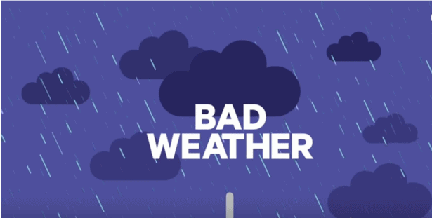 how does bad weather affect cell reception 
