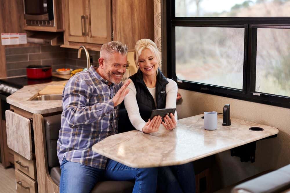 couple has learned how to get better cell signal in an RV- weBoost Drive Reach RV