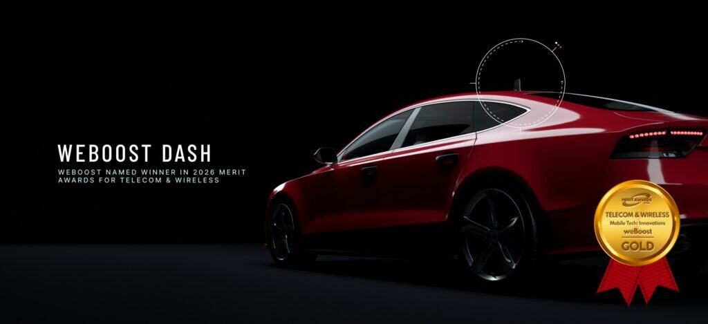 weboost Dash - weBoost named winner in 2026 Merit Awards for Telecom & Wireless